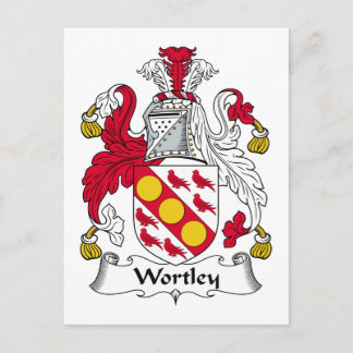 Wortley Family Crest Postcard