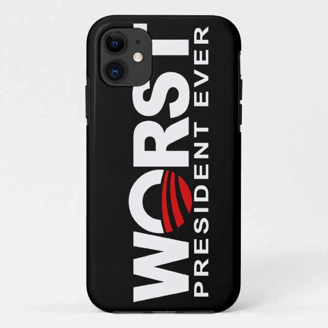 Wost President Ever - anti Obama Case-Mate iPhone Case (Back)