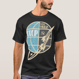 Wostok Spaceship Vintage Sputnik USSR Soviet Union T-Shirt