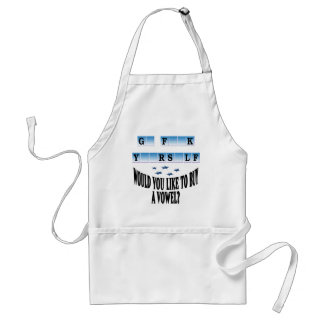 Woul you like to buy a vowel? adult apron