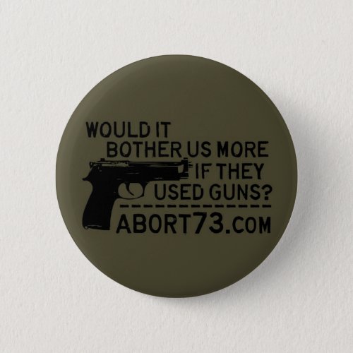 Would it Bother Us More if They Used Guns Abort73 Pinback Button
