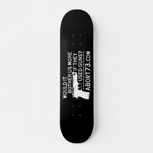Would it Bother Us More if They Used Guns Abort73 Skateboard Deck