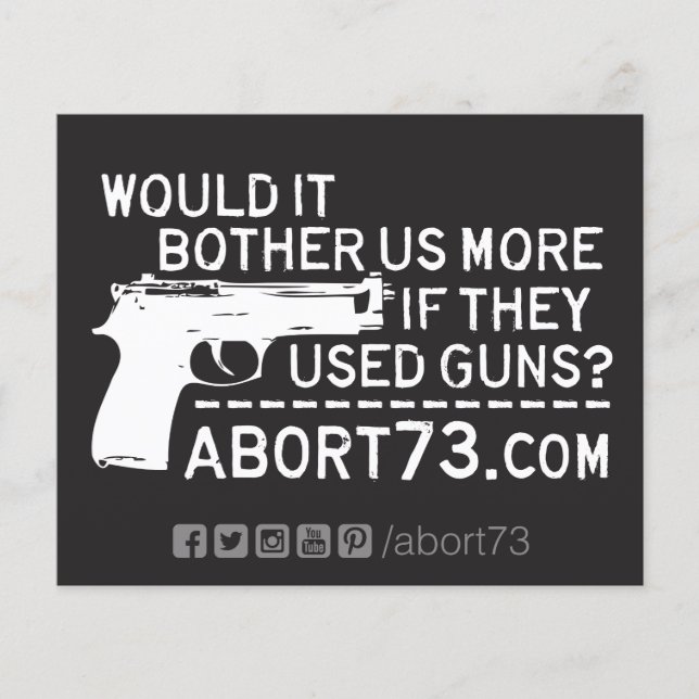 Would it Bother Us More if They Used Guns? Flyers (Front)