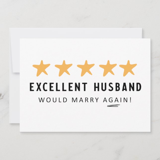 Would Marry Husband again from Wife Card (Front)
