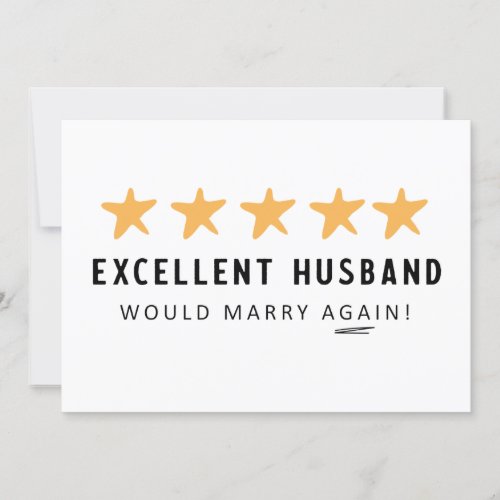 Would Marry Husband again from Wife Card