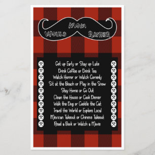 Would Mom Rather Little Lumberjack Baby Shower