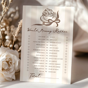 Would Mommy Rather Cafe bebe Bow Baby Shower