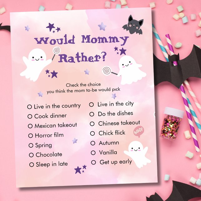Would Mommy Rather | Halloween Baby Shower Game (Creator Uploaded)