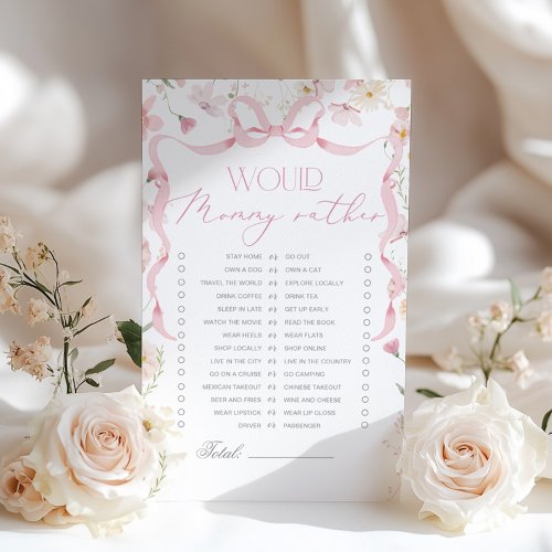 Would Mommy Rather Wildflower Pink Whimsical Bow
