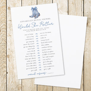 Would Rather Country Bow Cowboy Bridal Shower