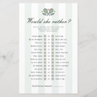 Would She Rather Perfect Match Bridal Shower Game