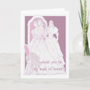 would you be my maid of honor invitation