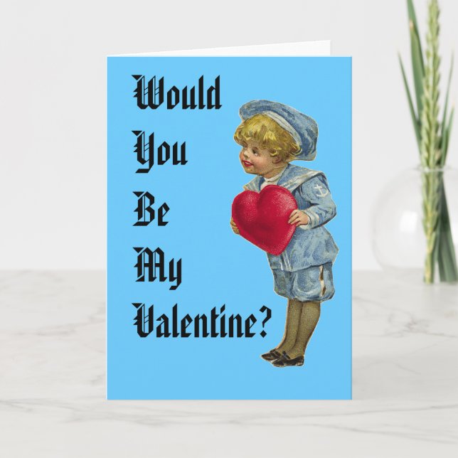Would You Be My Valentine? Holiday Card (Front)