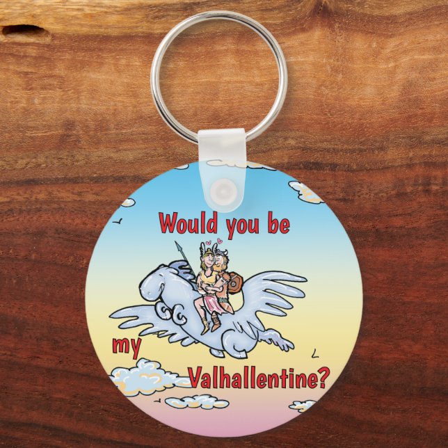 Would you be my Valhallentine Keychain (Front)