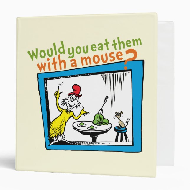 Would You Eat Them With A Mouse? 3 Ring Binder (Front/Inside)