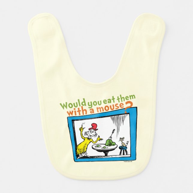 Would You Eat Them With A Mouse? Baby Bib (Front)