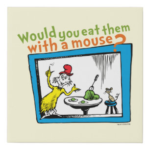 Would You Eat Them With A Mouse? Faux Canvas Print