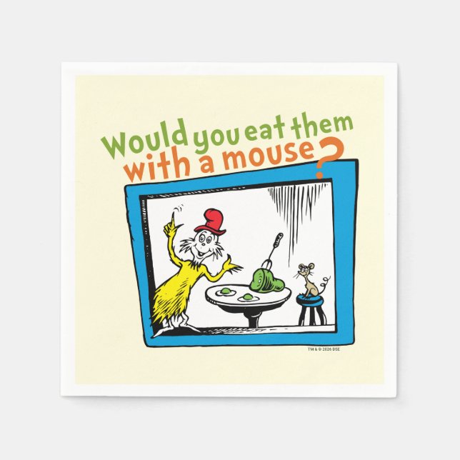 Would You Eat Them With A Mouse? Napkins (Front)