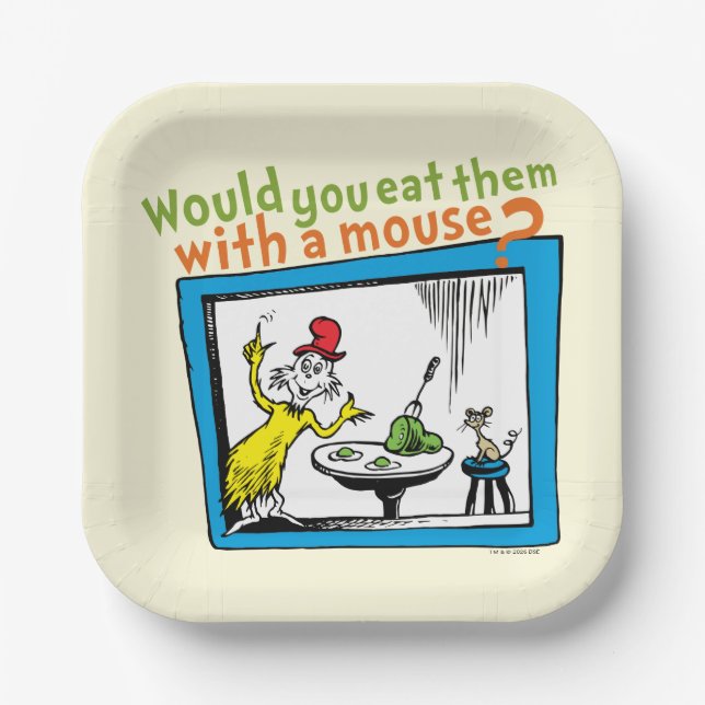 Would You Eat Them With A Mouse? Paper Plates (Front)