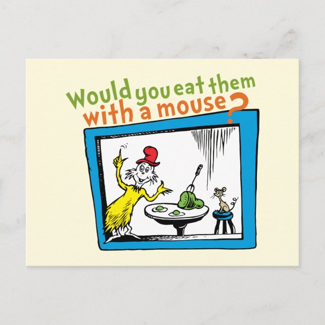 Would You Eat Them With A Mouse? Postcard (Front)