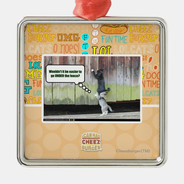 Wouldn't it be easier metal ornament (Front)