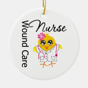 Wound Care Nurse Chick Ceramic Ornament