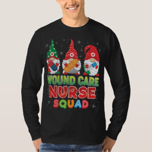 Wound Care Nurse Squad Christmas Gnomes Ugly Sweat T-Shirt
