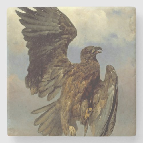 Wounded Eagle by Rosa Bonheur Stone Coaster