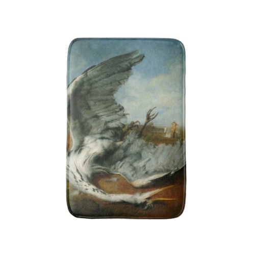 Wounded Heron by George Frederick Watts Bath Mat