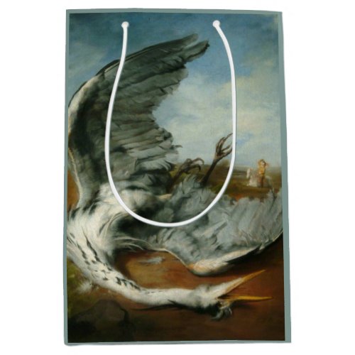 Wounded Heron by George Frederick Watts Medium Gift Bag