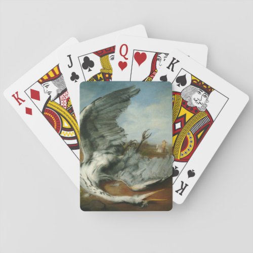 Wounded Heron by George Frederick Watts Poker Cards