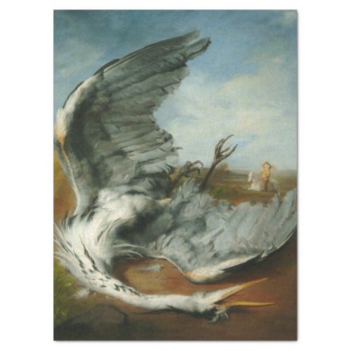Wounded Heron by George Frederick Watts Tissue Paper