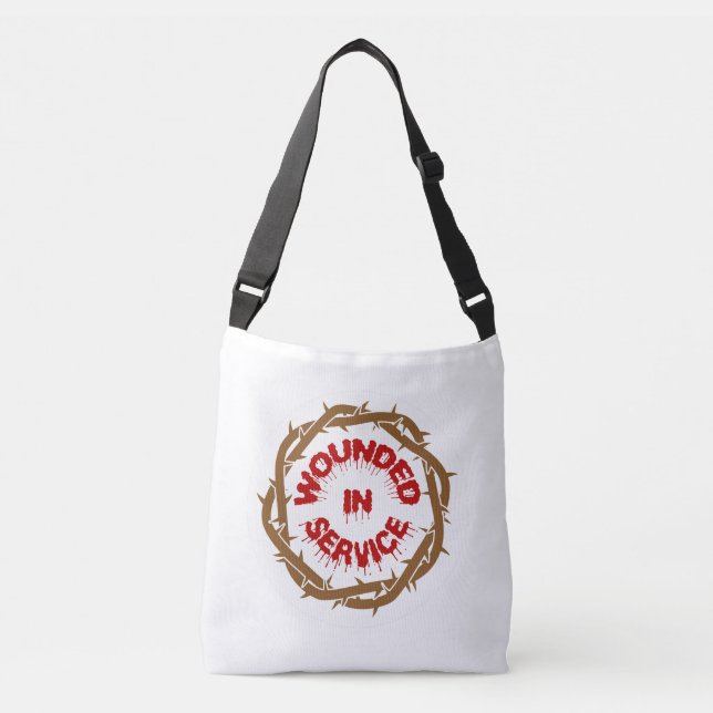 Wounded in Service Crossbody Bag (Front)