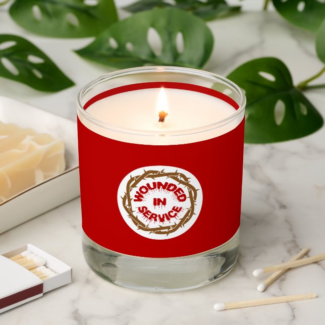 Wounded in Service Scented Candle (Lit)