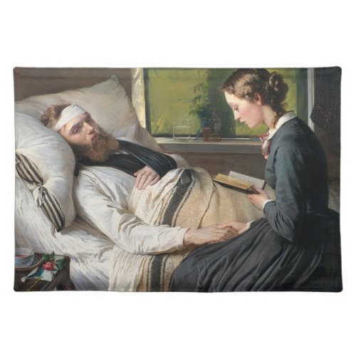 Wounded Warrior by Elisabeth Jerichau_Baumann Cloth Placemat