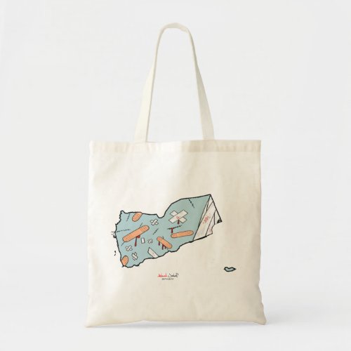 Wounded Yemen Tote Bag