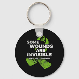 Wounds Invisible Mental Health Awareness Psycholog Keychain
