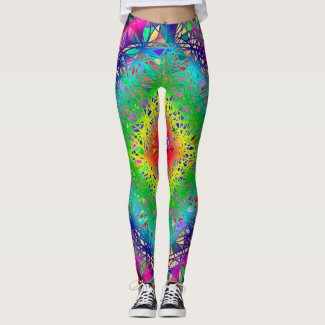 Woven abstract Rustic colors Leggings