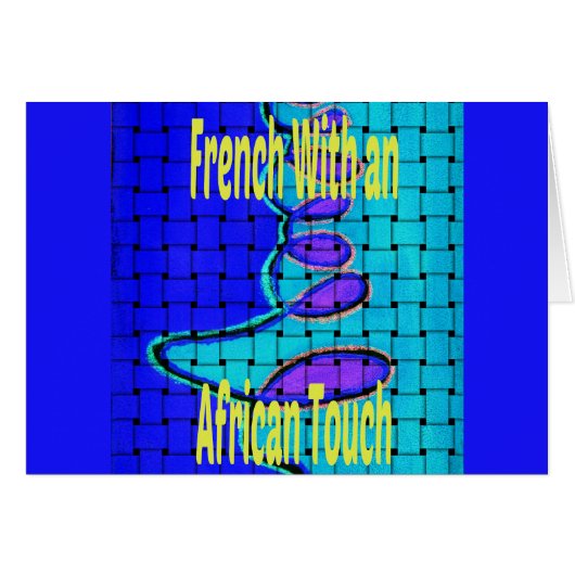 Woven African Design: A French Twist Cards (Front Horizontal)
