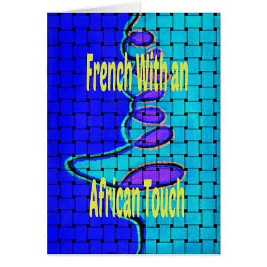 Woven African Design: A French Twist Cards (Front)