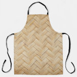Woven Bamboo Abstract Texture Background. Apron