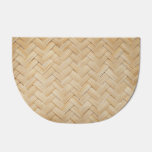 Woven Bamboo Abstract Texture Background. Doormat
