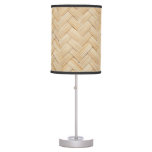 Woven Bamboo Abstract Texture Background. Table Lamp
