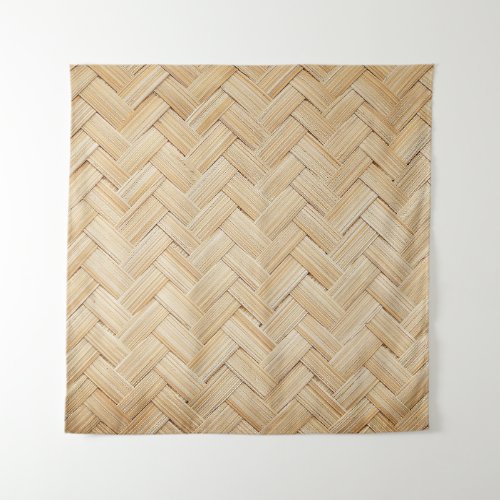 Woven Bamboo Abstract Texture Background Tapestry