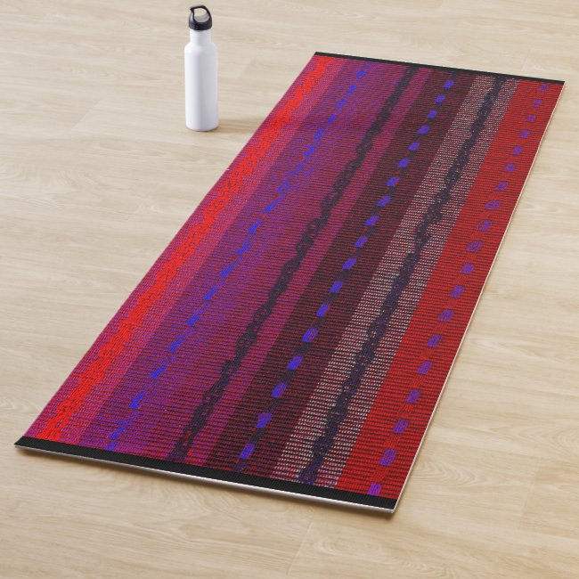 Woven Bands Abstract Pattern Yoga Mat