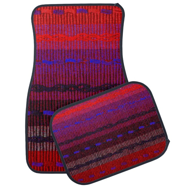 Woven Bands Car Floor Mat (Set)