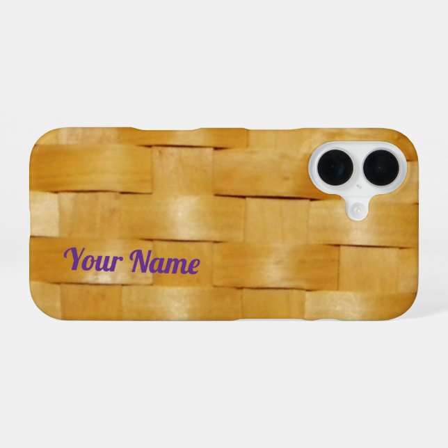 Woven Basket -  iPhone Case (Back Horizontal)