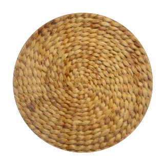 Woven Bast: Textured Brown Authenticity Cutting Board