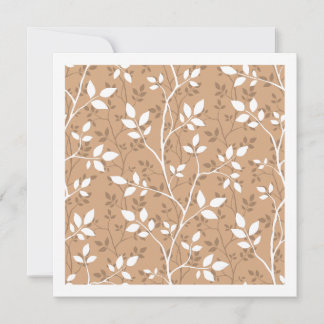Woven Branches Soft Marigold Minimalist Botanical Note Card