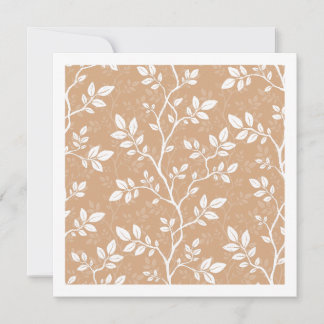 Woven Branches Soft Marigold Minimalist Botanical Note Card